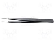 Tweezers; Blade tip shape: sharp; Tweezers len: 125mm; ESD IDEAL-TEK