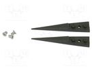 Kit of tips; Blade tip shape: sharp; Tweezers len: 40mm; ESD IDEAL-TEK