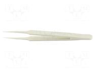 Tweezers; Blade tip shape: sharp; Tweezers len: 115mm; ESD IDEAL-TEK