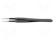 Tweezers; Blade tip shape: flat; Tweezers len: 120mm; ESD IDEAL-TEK