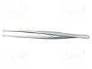 Tweezers; 120mm; for precision works; Blade tip shape: flat IDEAL-TEK