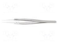 Tweezers; 135mm; Blades: narrowed; Blade tip shape: flat IDEAL-TEK