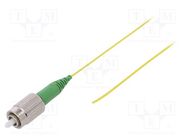 Optic fiber pigtail; FC/APC; 2m; Optical fiber: 900um; yellow FIBRAIN