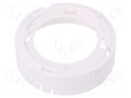 LED lens; round; plexiglass PMMA; transparent; Mounting: push-in LEDIL