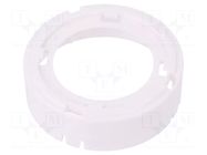 LED lens; round; plexiglass PMMA; transparent; Mounting: push-in LEDIL