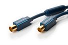 Coaxial Cable, 7.5 m - Premium cable | Coaxial plug <> Coaxial coupling | 7.5 m | > 95 dB