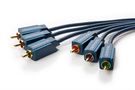 YUV Component Cable, 3 m - RCA cable for YUV image transmission