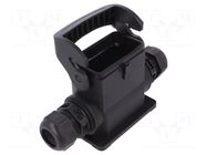 Enclosure for connectors: HDC; size 10B; for panel mounting HARTING