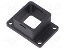 Socket cover; VerIO™; flange (4 holes),for panel mounting Amphenol Communications Solutions