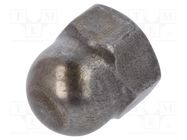 Nut; hexagonal; M6; 1; steel; 10mm; BN 149; DIN 1587; dome BOSSARD