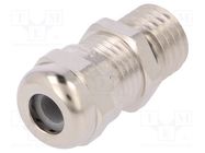 Cable gland; with long thread; M12; 1.5; IP68; brass; 10bar HUMMEL