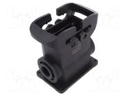 Enclosure for connectors: HDC; IP66; for panel mounting; 57x27mm HARTING
