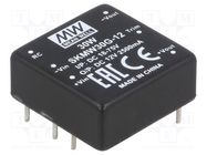 Converter: DC/DC; 30W; Uin: 18÷75V; Uout: 12VDC; Iout: 0÷2500mA; THT MEAN WELL