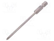 Screwdriver bit; Phillips; PH0; Overall len: 90mm; PROFESSIONAL WIHA