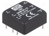 Converter: DC/DC; 10W; Uin: 36÷75VDC; Uout: 12VDC; Uout2: -12VDC MEAN WELL