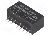 Converter: DC/DC; 6W; Uin: 9÷36VDC; Uout: 5VDC; Iout: 0÷1200mA; SIP8 MEAN WELL