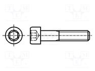 Screw; M4x10; 0.7; Head: cheese head; hex key; HEX 3mm; DIN 912 KRAFTBERG