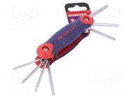 Wrench-set; Torx®; TX9,TX10,TX15,TX20,TX25,TX27,TX30,TX40 Workpro
