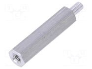 Screwed spacer sleeve; 25mm; Int.thread: M3; Ext.thread: M3 DREMEC