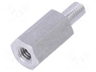 Screwed spacer sleeve; 10mm; Int.thread: M3; Ext.thread: M3 DREMEC