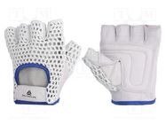 Protective gloves; Size: 10; natural leather; 50MAC DELTA PLUS