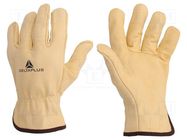 Protective gloves; Size: 8; natural leather; FB149 DELTA PLUS