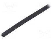 Hole and edge shield; PVC; L: 75m; black; -65÷105°C; flexible HELLERMANNTYTON