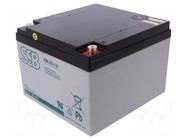 Re-battery: acid-lead; 12V; 26Ah; AGM; maintenance-free; 8kg SSB