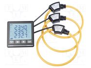 Meter: power quality analyser; on panel; digital,mounting; LCD ALGODUE