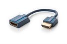 High Speed HDMI™ Adapter, 0.1 m - for narrow TV wall clearances and tight corners
