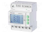 Meter: power quality analyser; for DIN rail mounting; LCD; 6A ALGODUE