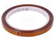 Tape: high temperature resistant; Thk: 0.07mm; 62%; amber; W: 9mm 3M