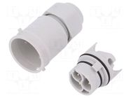 Connector: AC supply; screw terminal; male; 16A; 250V; ways: 3; 2+PE AAG STUCCHI