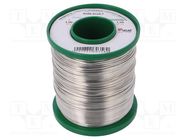 Solid,soldering wire; tin; Sn99,3Cu0,7; 1mm; 1kg; lead free; reel CYNEL