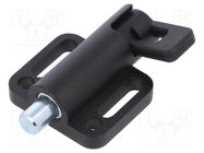 Spring latch; for profiles; W: 38mm; Mat: zinc alloy; F1: 21N; Ø: 8mm ELESA+GANTER