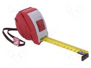 Measuring tape; L: 8m; Width: 25mm; ABS,rubber; measure MEDID