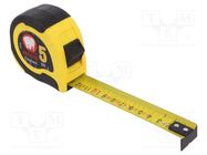 Measuring tape; L: 5m; Width: 25mm; Enclos.mat: ABS,elastolan MEDID