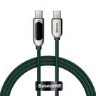 Baseus USB Type C - USB Type C cable 100 W (20 V / 5 A) 1 m Power Delivery with display screen power meter green (CATSK-B06), Baseus