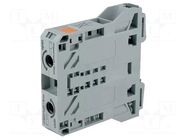 Splice terminal: rail; 285; 150A; 1kV; spring clamp; grey; 10÷50mm2 WAGO