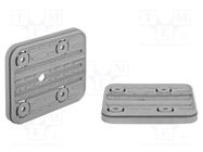 Suction-plate for vacuum block; 140x115x16.5mm 