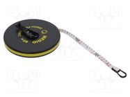 Measuring tape; L: 50m; Width: 15mm; Enclos.mat: ABS; measure MEDID