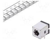 Connector: DC supply; socket; male; angled 90°; THT; 5.5/2.5mm HSM