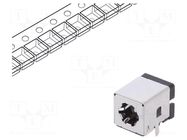 Connector: DC supply; socket; male; angled 90°; THT; 5.5/2.1mm HSM