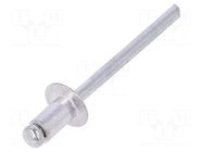 Rivet; aluminium; Rivet diam: 4mm; L.rivet: 6.4mm; 50pcs. VOREL