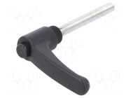 Lever; adjustable; Thread len: 70mm; Lever length: 63mm; -30÷130°C ELESA+GANTER