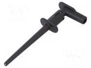 Clip-on probe; pincers type; 1A; black; 300V; 2mm STÄUBLI