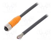 Connection lead; M12; PIN: 8; straight; 10m; plug; 30VAC; 4A; IP67 LUMBERG AUTOMATION