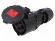 Connector: AC supply 3-phase; plug; female; 16A; 400VAC; Midnight PCE