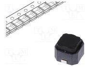 Microswitch TACT; SPST; Pos: 2; 0.05A/16VDC; SMT; 1.6N; 6x5.9x5mm ALPS