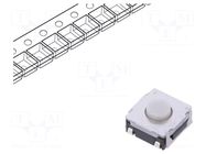 Microswitch TACT; SPST; Pos: 2; 0.05A/12VDC; SMT; 2.5N; 3.4mm; SKRA ALPS